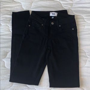 paige black skinny jeans